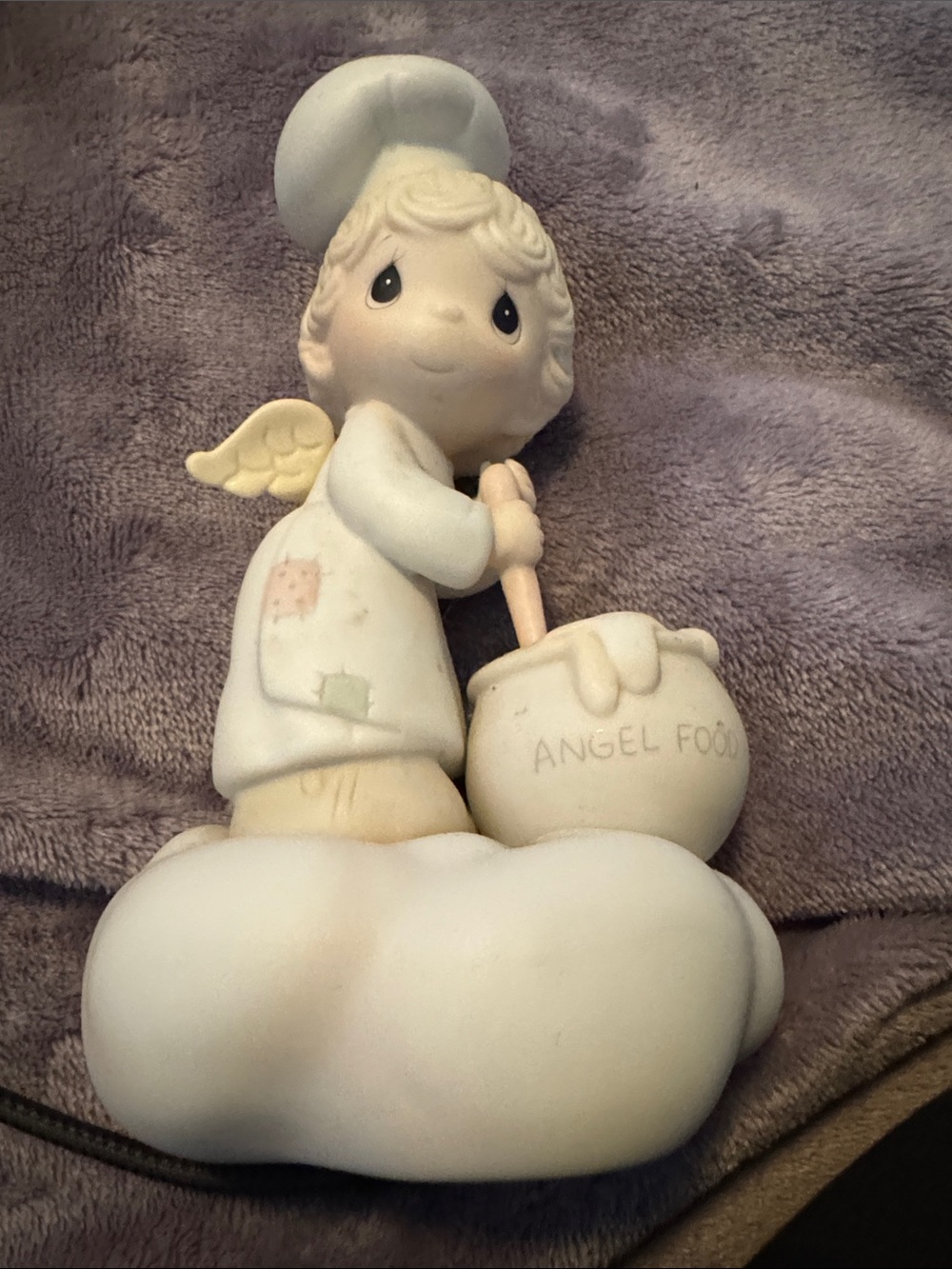 Precious Moments Angel Figurine in Cream with Pastel Accents